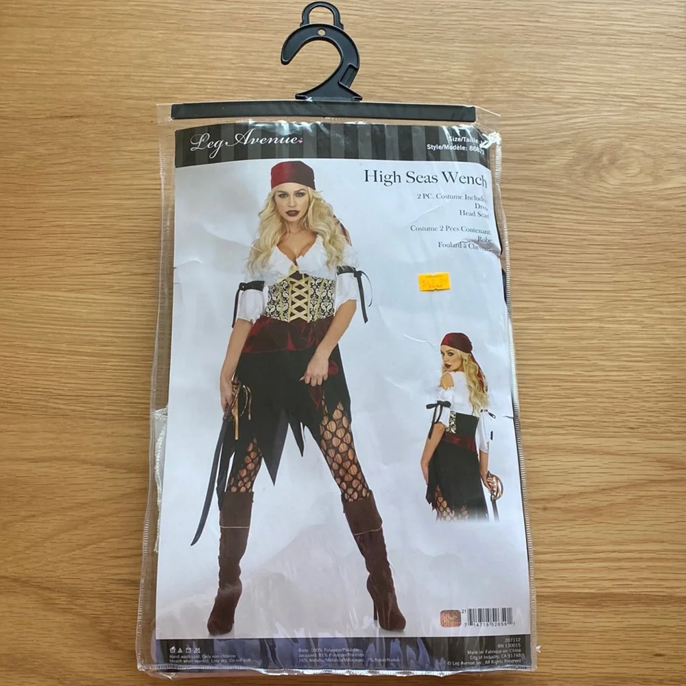 Leg Avenue High Seas Wench Pirate Costume - Picture 2 of 8